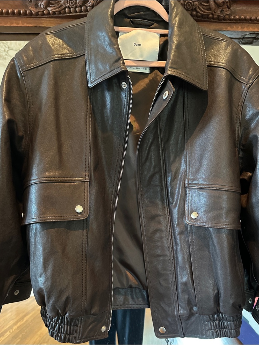 Women's Dark Brown Leather Jacket